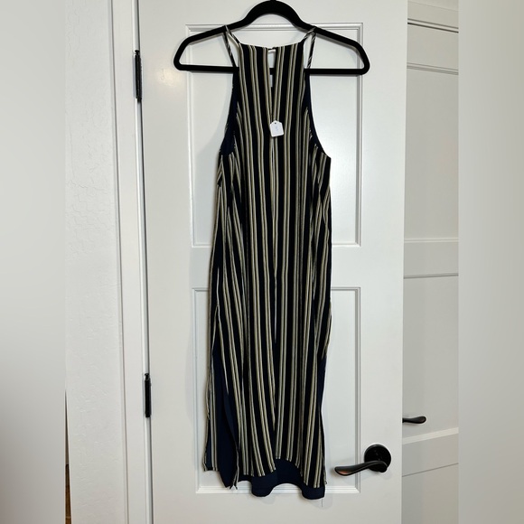Lush Striped Layered Halter Dress (Small) - Picture 2 of 3